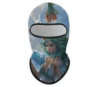 Ocean Goddess Waves Dolphins Crabs Full Face Masks Ski Mask Balaclava for Men Women Windproof Neck Warmer