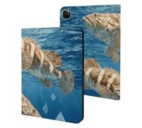 Ocean Grouper Fish Seabed Case Compatible with iPad 10th (10.9in) iPad 9th / 8th / 7th Generation (2021/2020/2019)