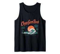 Ocean Grove Beach New Jersey Sunset Wave Tank Top