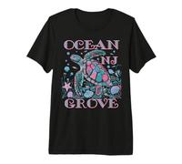 Ocean Grove NJ Turtle Lover Colorful Beach Souvenir Premium T-Shirt