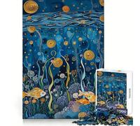 Ocean Gustave Style Poster 1000 Piece Jigsaw Puzzles for Teenagers Jigsaw Memory Lift Light Relax Image Assembly (38x26cm)