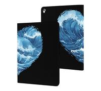 Ocean Heart Slim Case Compatible with iPad 10th 9th 8th 7th Generation 2022 2021 2020 2019 Protective Cover Stand