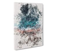 Ocean Hitting Rock in Australia Watercolour Canvas Print | Gallery Wrapped 30mm Frame Wall Art | 30x20 inches | Ready to Hang | Modern Seascape Picture | Living Room Bedroom Lounge Office