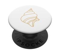 Ocean humor minimalist shells Simple Seashell PopSockets Adhesive PopGrip