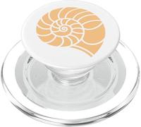 Ocean humor minimalist shells Simple Seashell PopSockets PopGrip for MagSafe