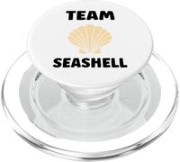 Ocean humor minimalist shells Simple team Seashell PopSockets PopGrip for MagSafe