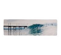 Ocean ideal wave in ocean. Breaking blue waves Designer Runner Rug Benjamin Tate Design Natural 67cm x 230cm