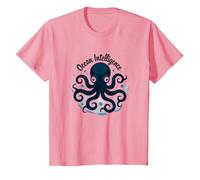 Ocean Intelligence Octopus Art Sea Life T-Shirt, Kids, Pink, 12 Years