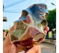 Ocean Jasper Agate Flame Crystal Form Stone (Size : 550-600g)