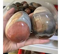 Ocean Jasper Crystal Quartz Egg Sea Stone Madagascar Crystal (Size : 2pcs)