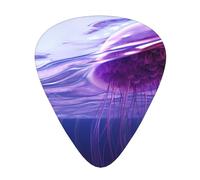 Ocean jellyfish Guitar picks in thin, medium, and thick sizes, 12-piece set, suitable for electric guitar and various instruments