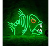 Ocean LED Neon Signs Jellyfish Coral Shell Clownfish Shark Acrylic Neon Lights with Hanging Chain Wall Art Home Decor Light Up for Bedroom Bar Pub Party USB Powered 5V