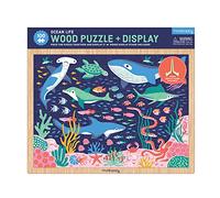 Ocean Life 100 Piece Wood Puzzle + Display