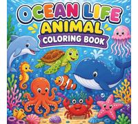 Ocean Life Animals Coloring Book