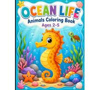 Ocean Life Animals Coloring & Tracing Book: A Fun Coloring, Tracing, and Early Learning Activity Book for Ages 2-5