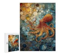 Ocean Life Artistic Octopus Puzzle 1000 Teile Schwer Puzzle Spielzeug Lernspiel Impossible Herausforderungsspielzeug Für Erwachsene Kinder 500 PCS