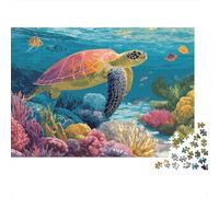 Ocean Life Wall Art-1 1000 Piece Jigsaw Puzzle for Adults, 52x38cm/1000pcs, Fresh Winter Hobby, Quiet Evening Activity And A Calmer Routine