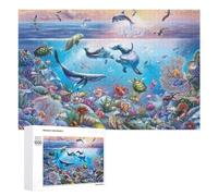 Ocean Life Wall Mural, 1000 PCS Jigsaw Puzzle for Adults, Winter Activity Gift - for Detail-Focused Puzzlers