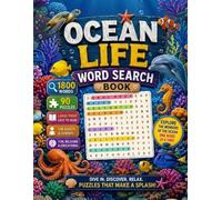 Ocean Life Word Search Book : Bold and Easy Edition: 1800 Words Simple and Relaxing Large Print Puzzles Featuring Marine Animals, Sea Creatures, Coral Reefs, Dolphins, Sharks, Ocean Themes