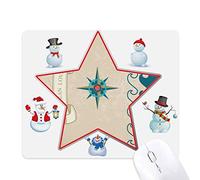 Ocean Love Sea Sailing Compass Pattern Christmas Snowman Family Star Mouse Pad