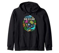 Ocean Lover Gift Men Women Kids Sea Life Protect Our Ocean Zip Hoodie