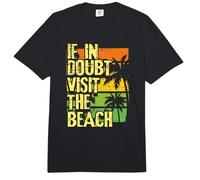 Ocean Lover Summer Break If in Doubt Visit the Beach Comfort Colors Adult Heavyweight T-Shirt