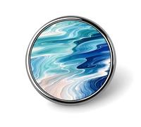 Ocean Marble Backpack Pin Cute Brooch Decoration Brooches for Women Mens Lapel Pins for Suits Fashion Button Badges for Hat Backpacks Purses Jackets Shirt Suit Lapels-Circular