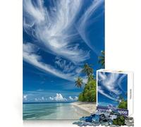 Ocean Meets Sky 1000 Pieces Jigsaws Adults Puzzles Gifts Boost Memory Mental Relax Premium Cut Warm Surprise (38x26cm)