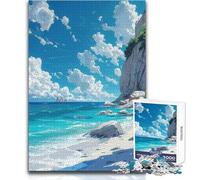 Ocean Meets Soul Teenagers 1000 Pieces Puzzle Educational Reasoning Skill Game Ideal Thoughtful Gift for All Events Size 38x26cm