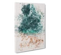 Ocean Meets the Sand Watercolour Canvas Print | Gallery Wrapped 30mm Frame Wall Art | 30x20 inches | Ready to Hang | Coastal Seascape Picture | Living Room Bedroom Lounge Office