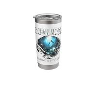 Ocean Mode Below is Better Scuba Diver Underwater Adventure Stainless Steel Insulated Tumbler