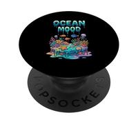 Ocean Mood Colorful Coral Reef Sea Life Underwater PopSockets Adhesive PopGrip