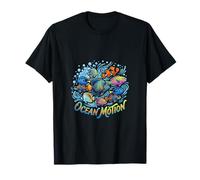 Ocean Motion Tropical Fish Underwater Flow Design T-Shirt
