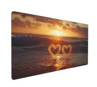 Ocean Mouse Mat xxl Gaming Mouse Pad 900x300 mm non Slip Desk Mat, Love Extended Large Mousepad Waterproof & Durable & Stitched Edges Keyboard Mat for Home, Office, Gaming Room (36x12 Inch) 2S-659