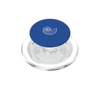 Ocean Nautilus Seashell Minimalist Graphic PopSockets PopGrip for MagSafe