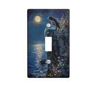 Ocean Night Siren Thermal Switch Wall Plates Dark Blue Sea Theme Coastal Decor Standard Size