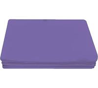 Ocean Nights Luxury Polycotton Flat Sheet Non-Iron Percale Blend Breathable Bed Sheets Single Double King Super King (Lilac, Single)