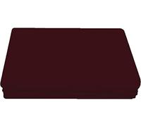 Ocean Nights Luxury Polycotton Flat Sheet Non-Iron Percale Blend Breathable Bed Sheets Single Double King Super King (Wine, Single)