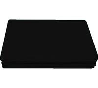 Ocean Nights Luxury Polycotton Flat Sheet Non-Iron Percale Blend Breathable Bed Sheets Single Double King Super King (Black, Super King)