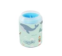 Ocean Ocean Whale Pirate Boat Reusable Pet Foot Cleaner with Soft Massage Brush Pets Bathing Brush for Small Medium Dogs and Cats