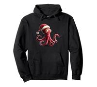 Ocean Octopus Costume with Santa Claus Lovers Pullover Hoodie