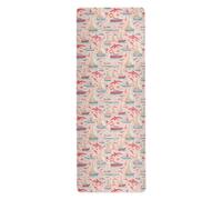 Ocean Peach Ship Whale travel yoga mats for pilates printed, non slip, yoga mat towel non slip with carrying bag tapete para ejercicio 71x26 inches