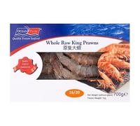 Ocean Pearl 16/20 Whole Raw King Prawns 700g | Case of 10