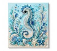 Ocean Pearl Art DIY Kit Octopus Wave 3D Pearl Craft Kit 5D Bead Painting