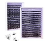 Ocean Pearl Cluster Lashes 280PCS 10-16mm Individual Eyelashes 40D 50D Lash Clusters Natural Lashes Fluffy Lash Extension Clusters C Curl D Curl Eyelash Cluster DIY Lash Extensions-40D+50D