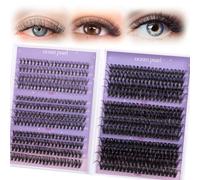 Ocean Pearl Cluster Lashes 480PCS 10-20mm Individual Eyelashes 20D+30D+40D+60D+80D+100D Thick Volume Cluster Eyelash Extensions Eyelash Clusters Lash Clusters DIY Eyelash Extensions