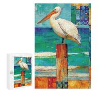Ocean Pelican Art Print Puzzle 1000 Teile Schwer Puzzle Spielzeug Lernspiel Impossible Herausforderungsspielzeug Für Erwachsene Kinder 1000 PCS