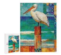 Ocean Pelican Art Print Puzzle 1000 Teile Schwer Puzzle Spielzeug Lernspiel Impossible Herausforderungsspielzeug Für Erwachsene Kinder 500 PCS