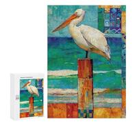 Ocean Pelican Art Print Puzzle 1000 Teile Schwer Puzzle Spielzeug Lernspiel Impossible Herausforderungsspielzeug Für Erwachsene Kinder 300 PCS