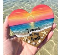 Ocean Pocket Hugs Heart, Glass Heart Pocket Hug Emotional Support Gifts, Natural Ornament Cute Beach Glass Hug Hearts Shaped Thoughtful Gift for Anniversary Thanksgiving Birthday Christmas